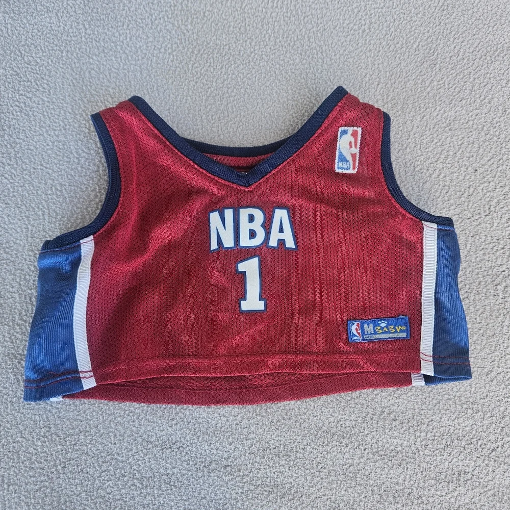 Build A Bear NBA Basketball Uniform Outfit Red Shorts Top Jersey BAB